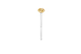 Set din Argint 925 Placat cu Aur de 2 tonuri ( 3.06 grame ) cu Diamant Verde Veronez 0.14 Carate ( Inel )