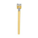 Inel din Argint 925 Placat cu Aur ( 1.61 grame ) cu Diamant Alb 0.03 Carate