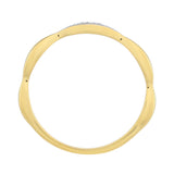 Inel din Argint 925 Placat cu Aur ( 1.68 grame ) cu Diamant Alb 0.01 Carate