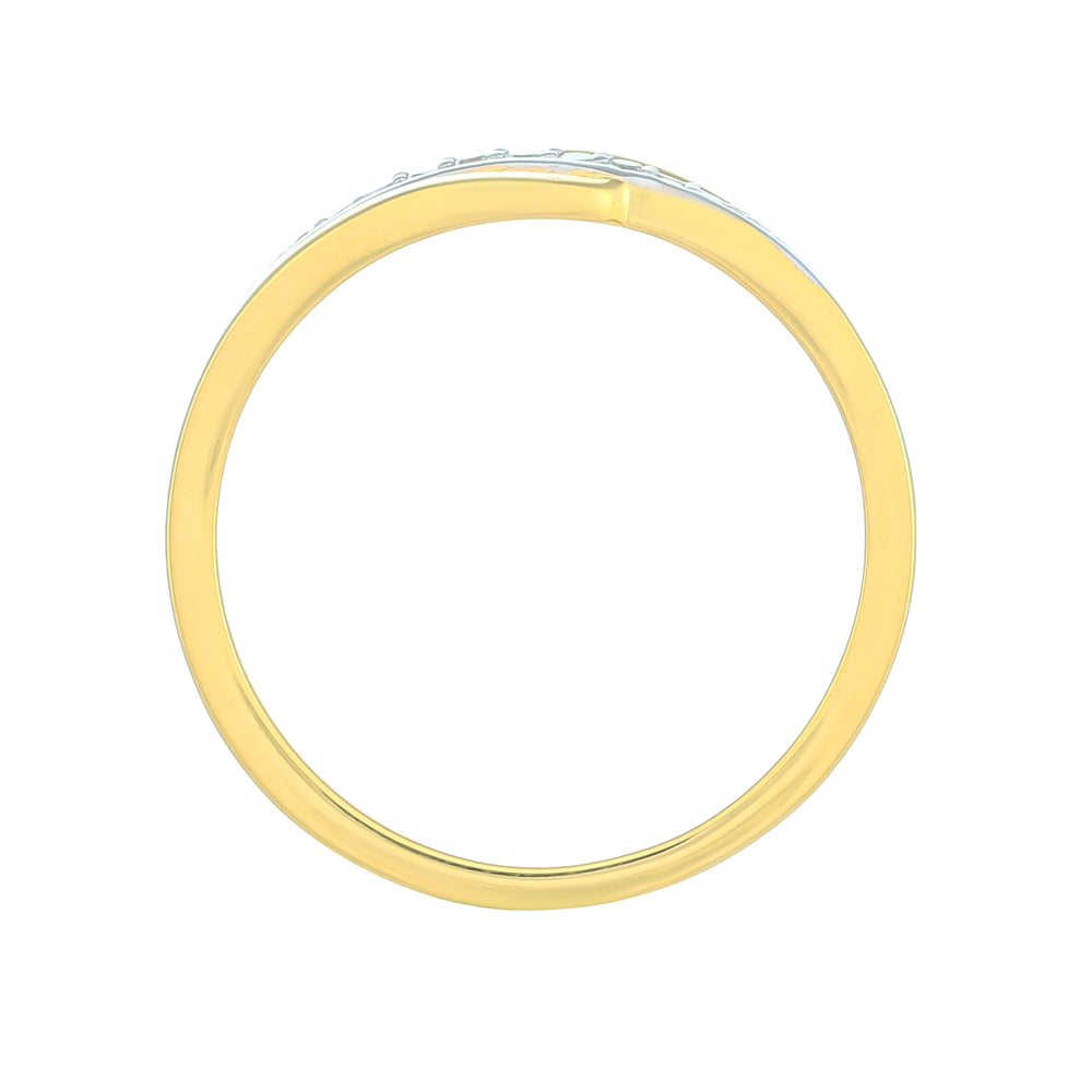Inel din Argint 925 Placat cu Aur ( 2.01 grame ) cu Diamant Alb 0.06 Carate