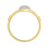 Inel din Argint 925 Placat cu Aur ( 2.02 grame ) cu Diamant Alb 0.04 Carate