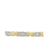 Inel din Argint 925 Placat cu Aur ( 1.87 grame ) cu Diamant Alb 0.07 Carate