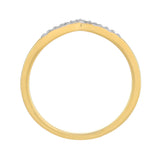 Inel din Argint 925 Placat cu Aur ( 1.63 grame ) cu Diamant Alb 0.03 Carate