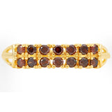 Inel din Argint 925 Placat cu Aur ( 1.2 grame ) cu Diamant Roșu 0.39 Carate