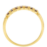 Inel din Argint 925 Placat cu Aur ( 1.2 grame ) cu Diamant Roșu 0.39 Carate
