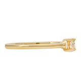 Set din Argint 925 Placat cu Aur ( 3.73 grame ) cu Diamant Roșu 0.02 Carate ( Cercei+Inel )