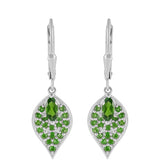 Cercei din Argint 925 ( 2.56 grame ) cu Cromdiopsid 1.11 Carate