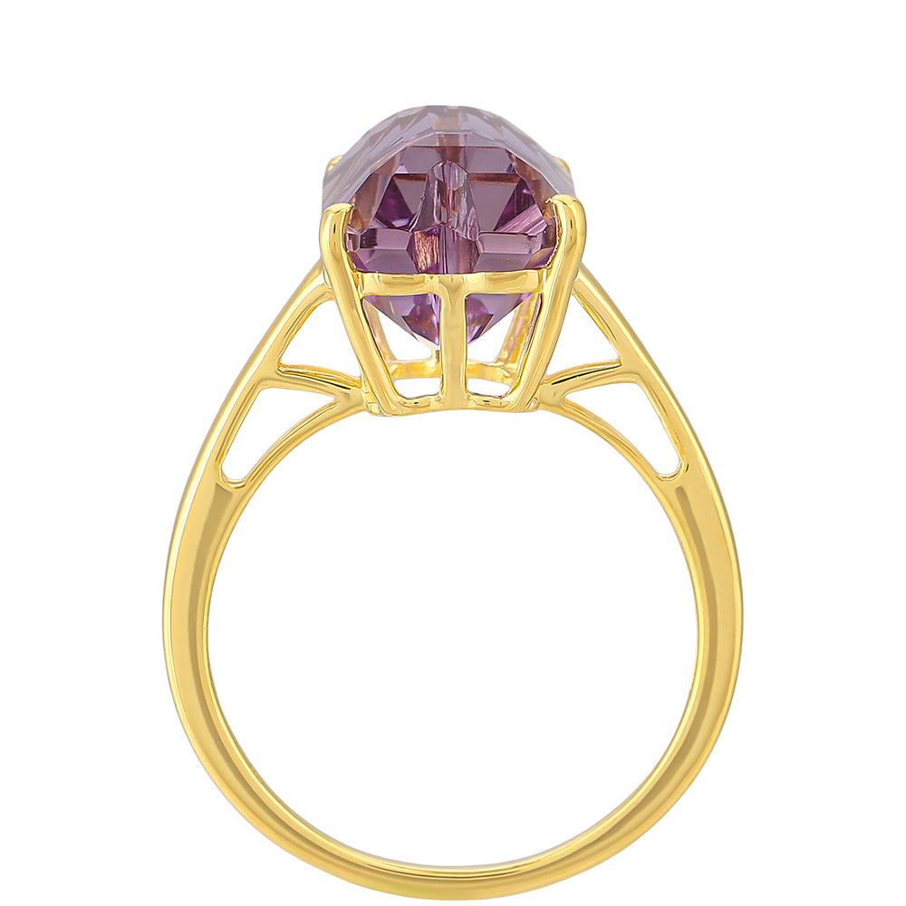 Inel din Argint 925 Placat cu Aur ( 1.83 grame ) cu Ametrin 7.51 Carate