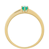 Inel din Aur de 9K ( 1.26 grame ) cu Smarald Brazilian 0.23 Carate