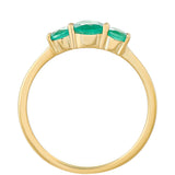 Inel din Aur de 9K ( 1.49 grame ) cu Smarald Brazilian 0.7 Carate