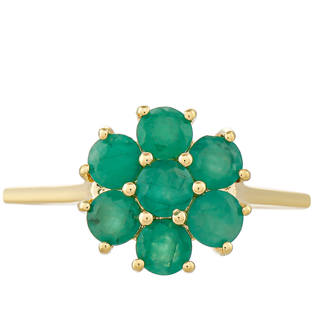 Inel din Aur de 9K ( 1.41 grame ) cu Smarald Brazilian 1.16 Carate