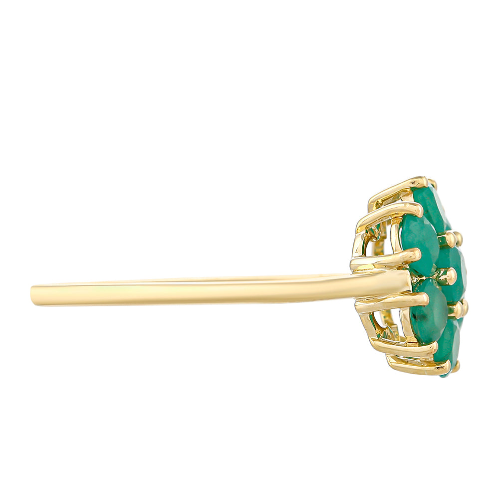 Inel din Aur de 9K ( 1.41 grame ) cu Smarald Brazilian 1.16 Carate