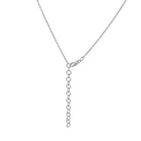 Colier din Argint 925 ( 5.59 grame ) cu Cuarț Padparadscha și Topaz Alb 9.1 Carate