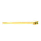 Inel din Argint 925 Placat cu Aur ( 1.14 grame ) cu Diamant Verde 0.05 Carate