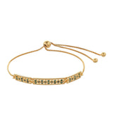 Brățară din Argint 925 Placat cu Aur ( 4.13 grame ) cu Diamant Verde 0.26 Carate