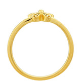 Inel din Argint 925 Placat cu Aur ( 1.84 grame ) cu Diamant Verde 0.05 Carate