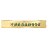 Inel din Argint 925 Placat cu Aur ( 2.27 grame ) cu Diamant Verde 0.09 Carate