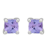 Set din Argint 925 ( 1.45 grame ) cu Tanzanit AAA 0.61 Carate ( Cercei )