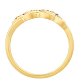 Inel din Argint 925 Placat cu Aur ( 2.04 grame ) cu Ametist și Citrin Madeira 0.05 Carate