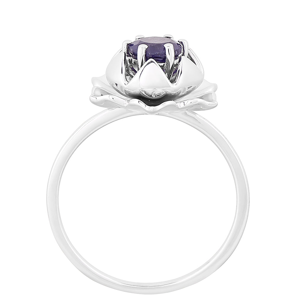 Inel din Argint 925 ( 2.87 grame ) cu Safir Thailandez 0.73 Carate