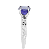 Inel din Argint 925 ( 2.17 grame ) cu Safir Thailandez 1.98 Carate