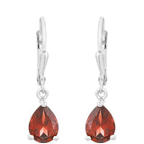 Cercei din Argint 925 ( 1.37 grame ) cu Granat 2.6 Carate