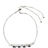 Brățară din Argint 925 ( 3.95 grame ) cu Safir Thailandez și Topaz Alb 2.75 Carate