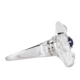 Inel din Argint 925 ( 3.98 grame ) cu Safir Thailandez și Cuarț 11.55 Carate