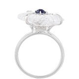 Inel din Argint 925 ( 3.98 grame ) cu Safir Thailandez și Cuarț 11.55 Carate