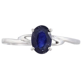 Inel din Argint 925 ( 1.4 grame ) cu Safir Thailandez 1.16 Carate