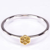 Inel din Argint 925 ( 1.02 grame ) cu Diamant Verde Veronez 0.05 Carate