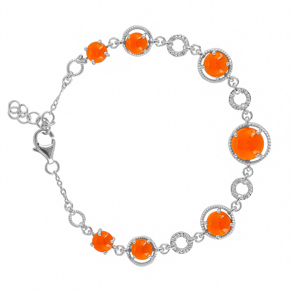 Brățară din Argint 925 ( 6.74 grame ) cu Carneol 8.6 Carate