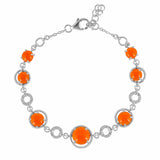 Brățară din Argint 925 ( 6.74 grame ) cu Carneol 8.6 Carate