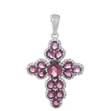 Pandantiv din Argint 925 ( 2.5 grame ) cu Granat Rodolit 4.98 Carate