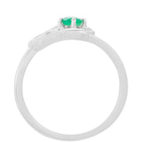 Inel din Argint 925 ( 2.09 grame ) cu Smarald Brazilian 0.24 Carate
