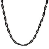 Colier din Argint 925 Placat cu Aur ( 0.93 grame ) cu Spinel Negru 30.75 Carate