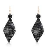 Cercei din Argint 925 Placat cu Aur ( 0.8 grame ) cu Spinel Negru 50 Carate
