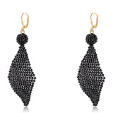 Cercei din Argint 925 Placat cu Aur ( 0.8 grame ) cu Spinel Negru 50 Carate