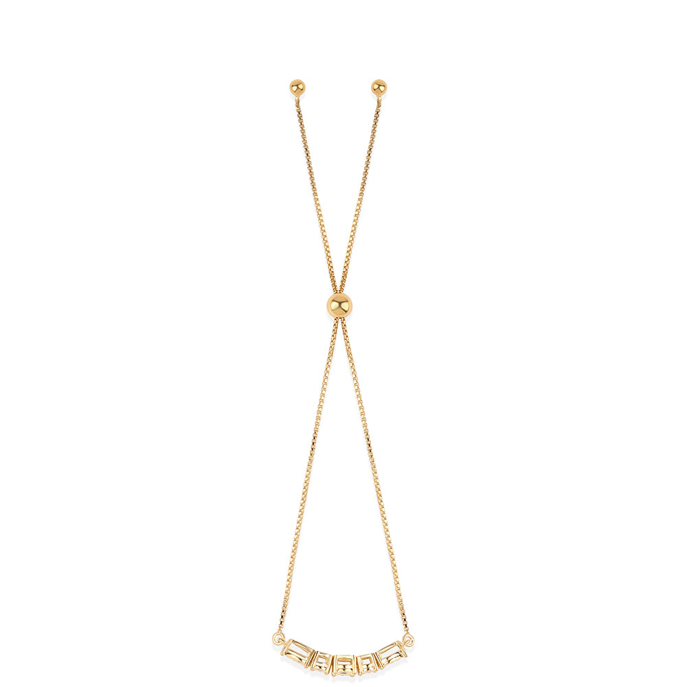 Brățară din Argint 925 Placat cu Aur ( 3.06 grame ) cu Diamant Albastru 0.04 Carate