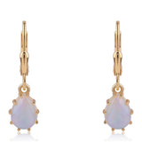 Cercei din Argint 925 Placat cu Aur ( 1.67 grame ) cu Opal Etiopian Lega Dembi 1.62 Carate