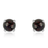 Cercei din Argint 925 ( 0.85 grame ) cu Opal Etiopian Negru Lega Dembi 0.64 Carate