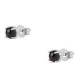 Cercei din Argint 925 ( 0.85 grame ) cu Opal Etiopian Negru Lega Dembi 0.64 Carate