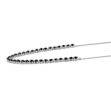 Colier din Argint 925 ( 7.37 grame ) cu Opal Etiopian Negru Lega Dembi 5.28 Carate