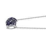 Colier din Argint 925 ( 5.48 grame ) cu Safir Albastru Australian 4.14 Carate