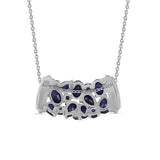 Colier din Argint 925 ( 5.48 grame ) cu Safir Albastru Australian 4.14 Carate