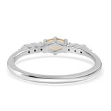 Inel din Argint 925 ( 1.64 grame ) cu Citrin și Topaz Alb 0.66 Carate