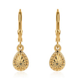 Cercei din Argint 925 Placat cu Aur ( 2.03 grame ) cu Diamant Verde 0.01 Carate