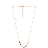 Colier din Argint 925 Placat cu Aur ( 4.02 grame ) cu Ametist Rose de France și Citrin 1.79 Carate