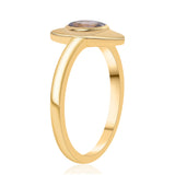 Inel din Argint 925 Placat cu Aur ( 2.37 grame ) cu Iolit 0.43 Carate