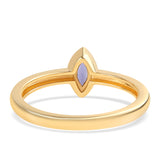 Inel din Argint 925 Placat cu Aur ( 1.91 grame ) cu Iolit 0.2 Carate